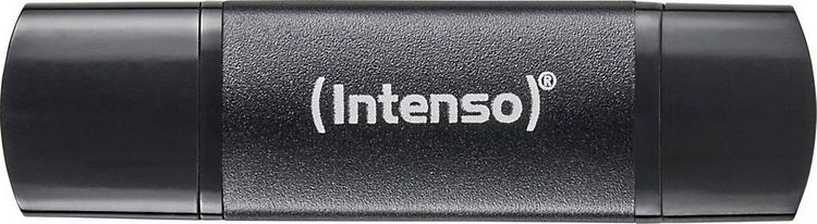 Produktbild: Intenso Flex Line USB-Stick Retail 128 GB Schwarz 3544491 USB-A (USB 3.2 Gen 1), USB-C&reg; (USB 3.2 Gen 1)