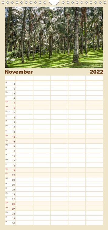 Produktbild: Familienplaner Teneriffa - Inmitten des Atlantischen Archipels (Wandkalender 2022 , 21 cm x 45 cm, hoch)