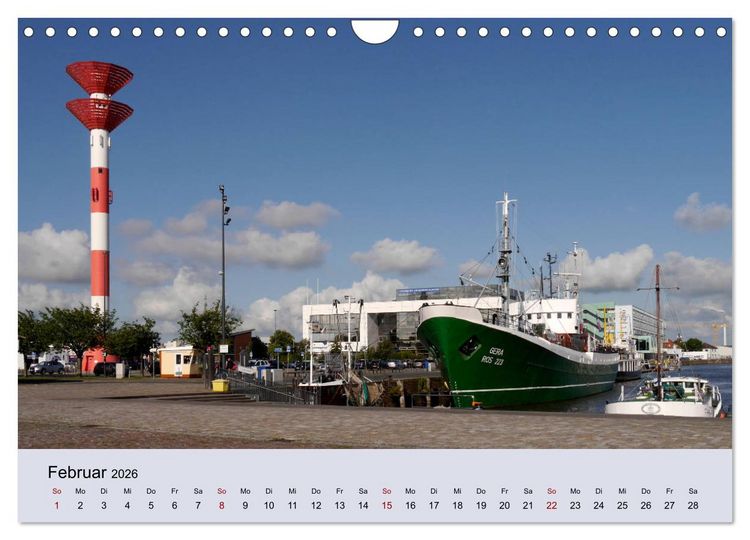 Produktbild: Bremerhaven. Die Seestadt an der Nordseek&uuml;ste (Wandkalender 2026 DIN A4 quer), CALVENDO Monatskalender