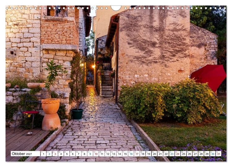 Produktbild: Istrien &ndash; K&uuml;sten, St&auml;dte und Inseltr&auml;ume (Wandkalender 2027 DIN A3 quer), CALVENDO Monatskalender