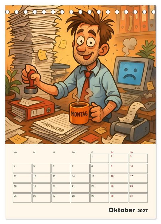 Produktbild: Berufe mal anders &ndash; Ein Jahr voller Job-Klischees (Tischkalender 2027 DIN A5 hoch), CALVENDO Monatskalender