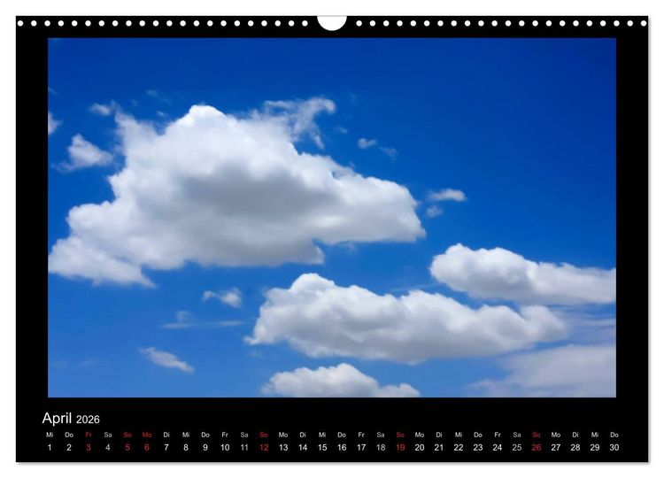 Produktbild: Wolkenbilder (Wandkalender 2026 DIN A3 quer), CALVENDO Monatskalender
