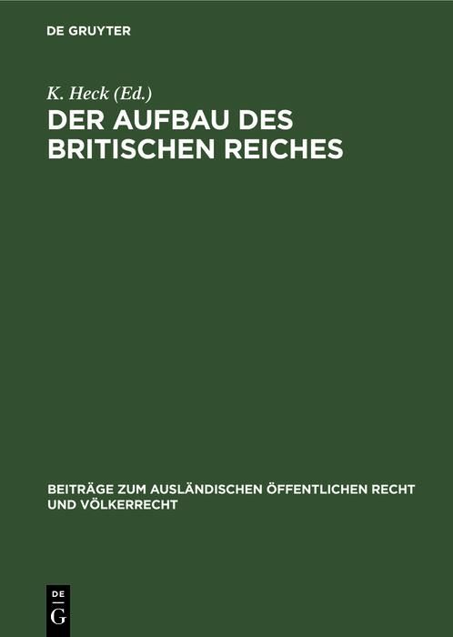 Produktbild: Der Aufbau des britischen Reiches