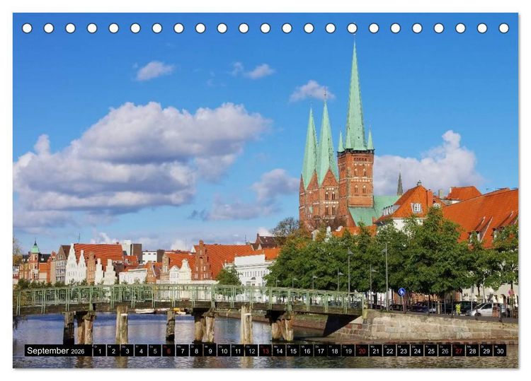 Produktbild: Unterwegs in Deutschland (Tischkalender 2026 DIN A5 quer), CALVENDO Monatskalender
