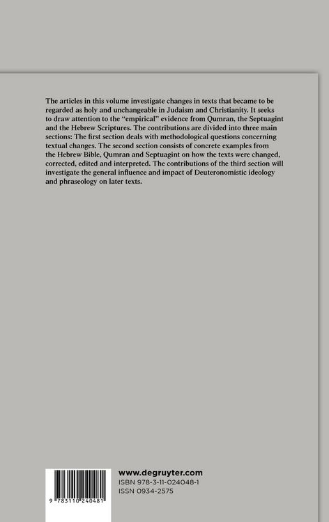 Produktbild: Changes in Scripture