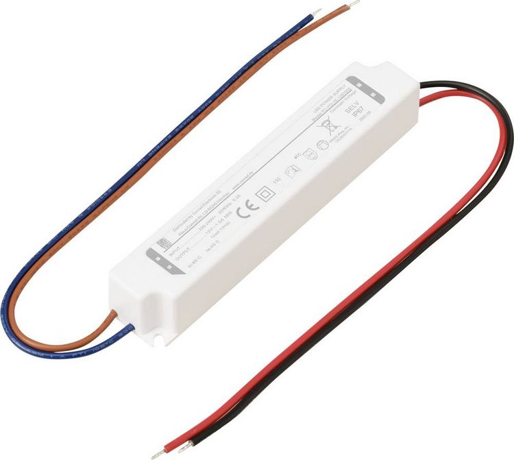Produktbild: TRU COMPONENTS TC-YCL15-1201500 LED-Trafo Konstantspannung 18W 1.5A 12 V/DC 1St.