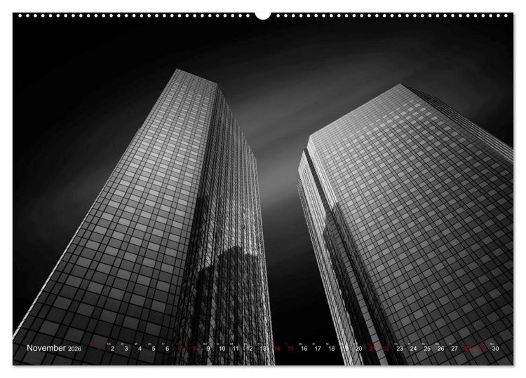 Produktbild: Monochrome Architektur (Wandkalender 2026 DIN A2 quer), CALVENDO Monatskalender
