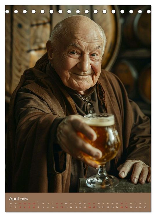 Produktbild: Bier-Liebe Von den Ahnen zu uns (Tischkalender 2026 DIN A5 hoch), CALVENDO Monatskalender