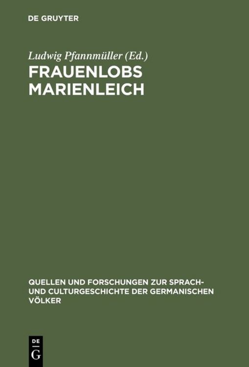 Produktbild: Frauenlobs Marienleich