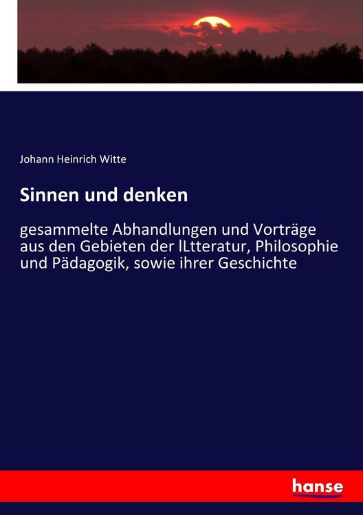 Produktbild: Sinnen und denken