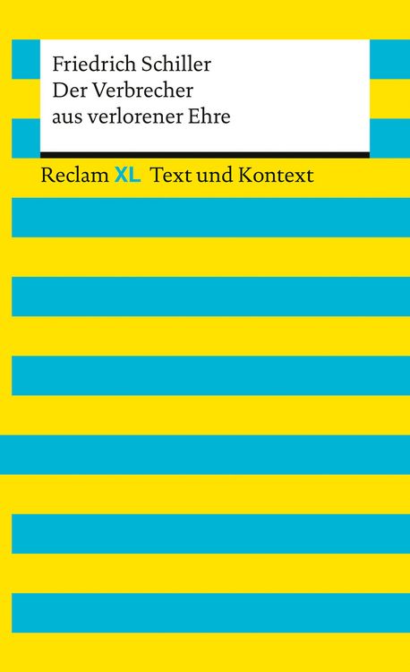 Produktbild: Der Verbrecher aus verlorener Ehre. Textausgabe mit Kommentar und Materialien