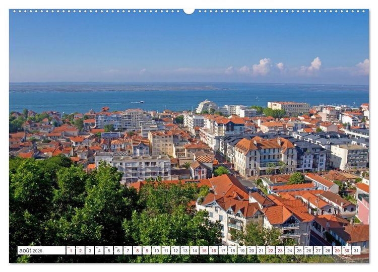 Produktbild: D&eacute;couvrir la r&eacute;gion Nouvelle-Aquitaine (Calendrier mural 2026 DIN A2 vertical), CALVENDO calendrier mensuel