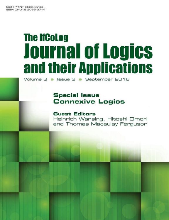 Produktbild: IfColog Journal of Logics and their Applications. Volume 3, number 3