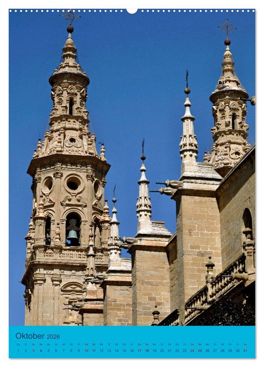 Produktbild: Kathedralen in Spanien (hochwertiger Premium Wandkalender 2026 DIN A2 hoch), Kunstdruck in Hochglanz