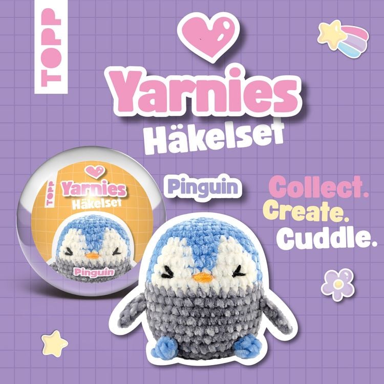 Produktbild: Yarnies - Collect. Create. Cuddle. H&auml;kelset Pinguin
