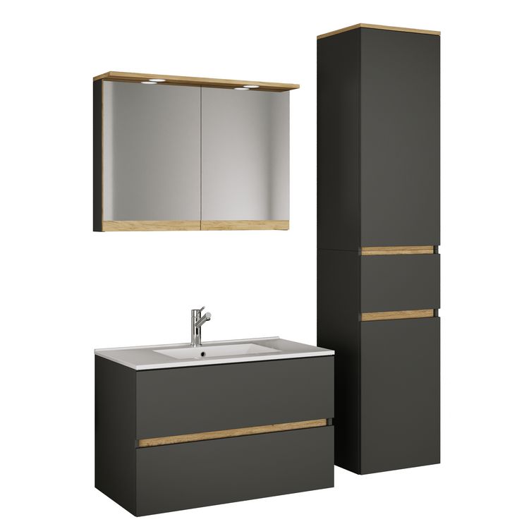 Produktbild: 4 tlg. Badm&ouml;bel-Set mit Waschbecken Cosila-I 81 cm