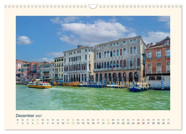 Produktbild: Venedig, die zeitlos Elegante (Wandkalender 2027 DIN A3 quer), CALVENDO Monatskalender