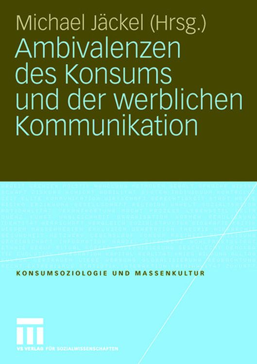 Produktbild: Ambivalenzen des Konsums und der werblichen Kommunikation
