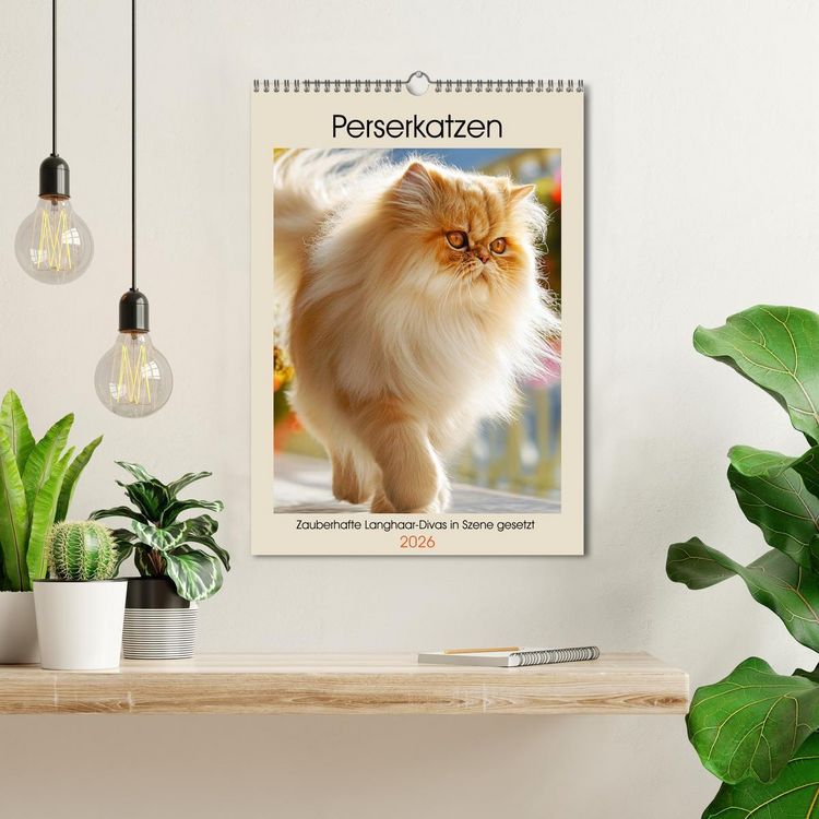 Produktbild: Perserkatzen. Zauberhafte Langhaar-Divas in Szene gesetzt (Wandkalender 2026 DIN A3 hoch), CALVENDO Monatskalender