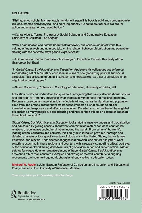 Produktbild: Global Crises, Social Justice, and Education