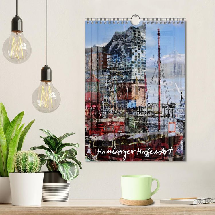 Produktbild: Hamburger HafenArt (Wandkalender 2026 DIN A4 hoch), CALVENDO Monatskalender