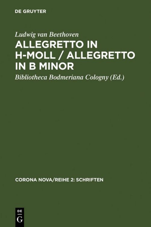 Produktbild: Allegretto in h-Moll / Allegretto in B minor / Ludwig van Beethoven. Allegretto in B minor
