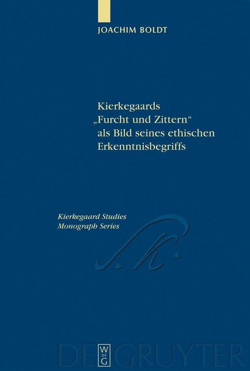 Produktbild: Kierkegaards "Furcht und Zittern" als Bild seines ethischen Erkenntnisbegriffs