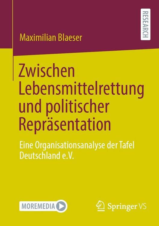 Produktbild: Zwischen Lebensmittelrettung und politischer Repr&auml;sentation