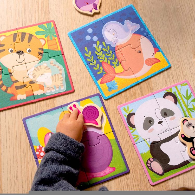 Produktbild: Montessori Wood Puzzle Animals