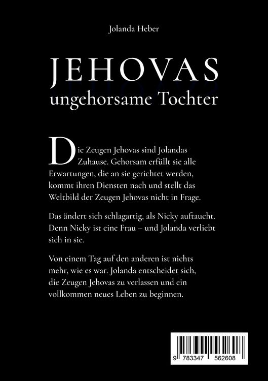 Produktbild: Jehovas ungehorsame Tochter