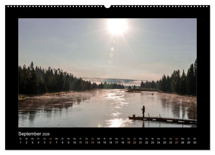 Produktbild: Yellowstone - Wunder der Natur (Wandkalender 2026 DIN A2 quer), CALVENDO Monatskalender