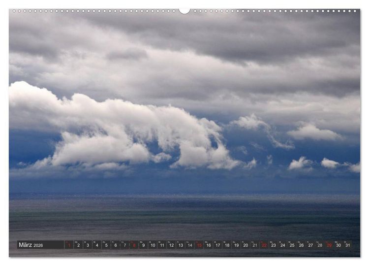 Produktbild: Sonne, Meer und Wolken (Wandkalender 2026 DIN A2 quer), CALVENDO Monatskalender