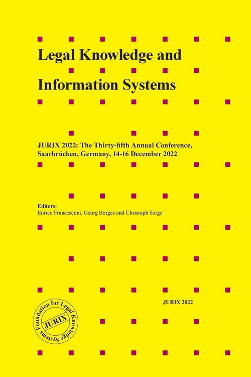 Produktbild: Legal Knowledge and Information Systems