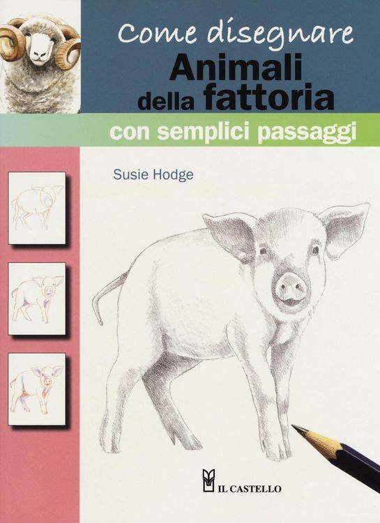 Produktbild: Come disegnare animali della fattoria con semplici passaggi