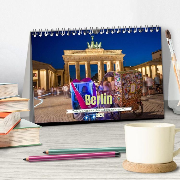 Produktbild: Berlin - Zwischen Alexanderplatz und Brandenburger Tor (Tischkalender 2026 DIN A5 quer), CALVENDO Monatskalender