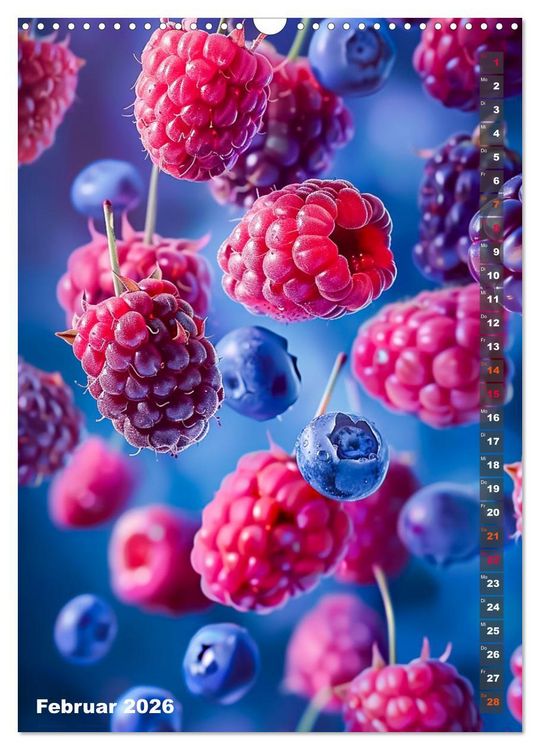 Produktbild: Fr&uuml;chtetraum - Jeden Monat eine fruchtige &Uuml;berraschung (Wandkalender 2026 DIN A3 hoch), CALVENDO Monatskalender