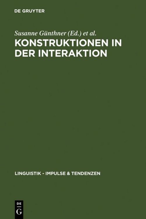 Produktbild: Konstruktionen in der Interaktion