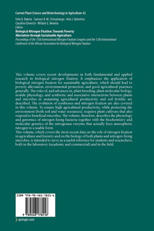 Produktbild: Biological Nitrogen Fixation: Towards Poverty Alleviation through Sustainable Agriculture