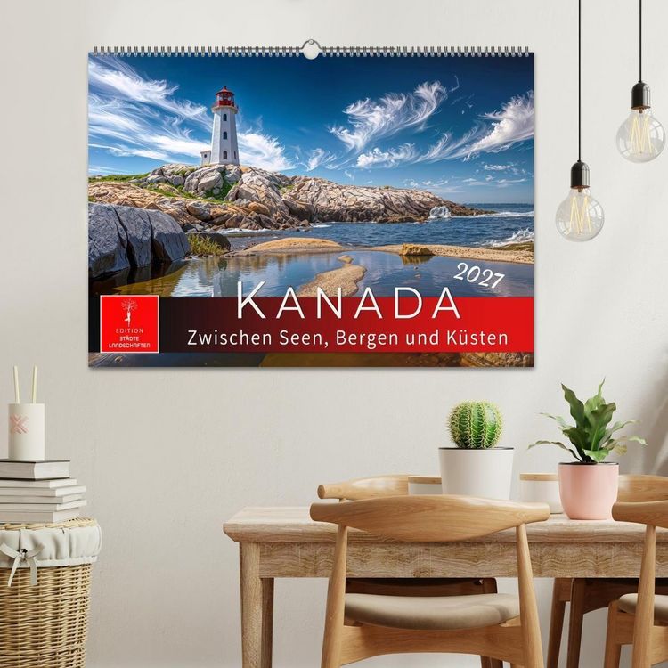 Produktbild: Kanada - zwischen Seen, Bergen und K&uuml;sten (Wandkalender 2027 DIN A2 quer), CALVENDO Monatskalender