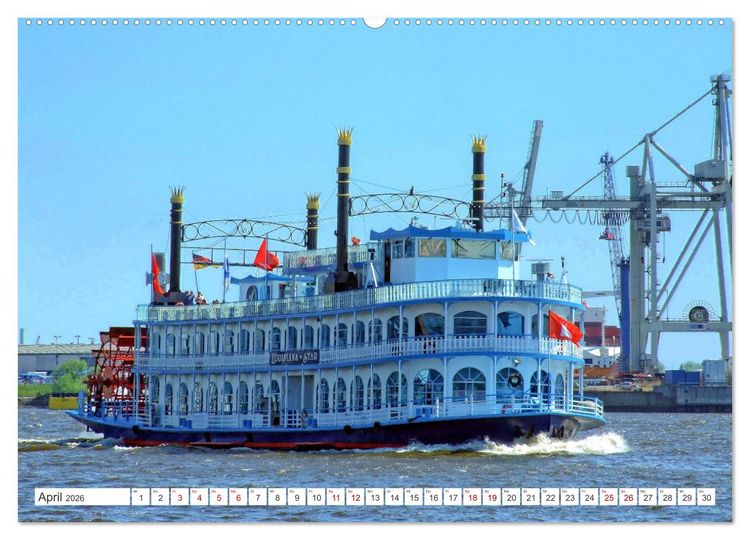 Produktbild: Hamburg an der Elbe &ndash; Impressionen eines Sommertages in der Hansestadt (Wandkalender 2026 DIN A2 quer), CALVENDO Monatskalender