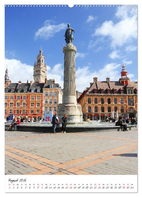 Produktbild: Lille - Faszinierende Metropole (Wandkalender 2026 DIN A2 hoch), CALVENDO Monatskalender