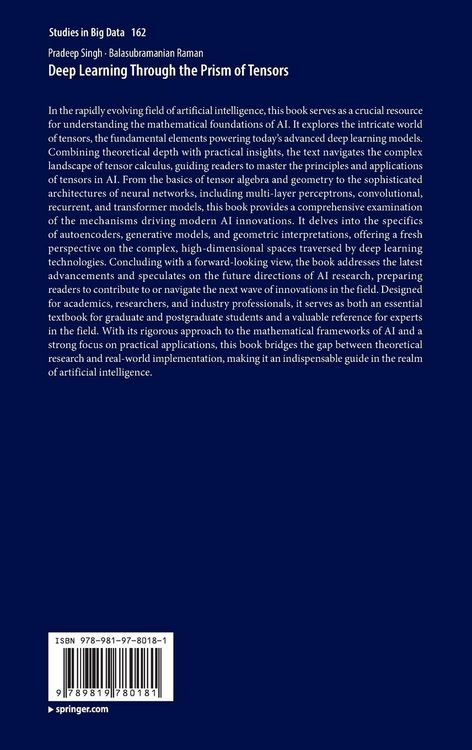 Produktbild: Deep Learning Through the Prism of Tensors