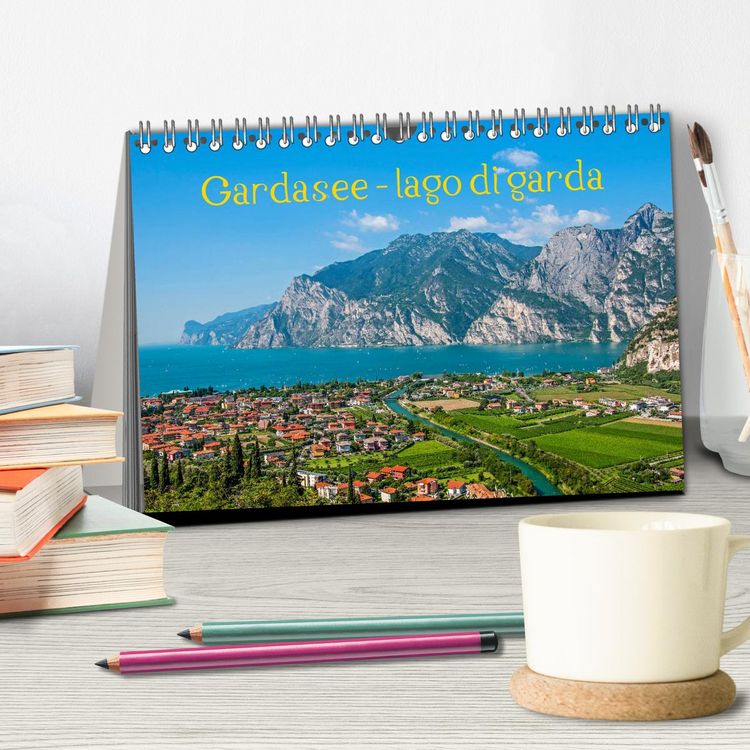Produktbild: Gardasee - lago di Garda by Sascha Ferrari (Tischkalender 2026 DIN A5 quer), CALVENDO Monatskalender