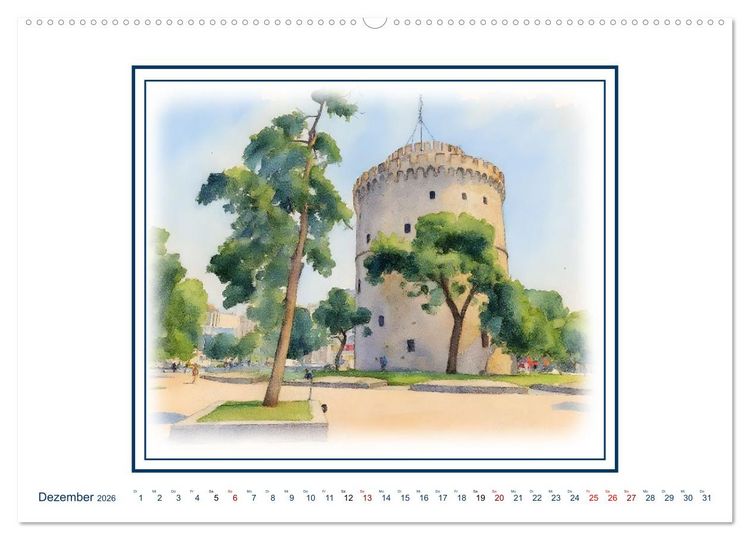 Produktbild: Urlaubsparadies Griechenland (Wandkalender 2026 DIN A2 quer), CALVENDO Monatskalender