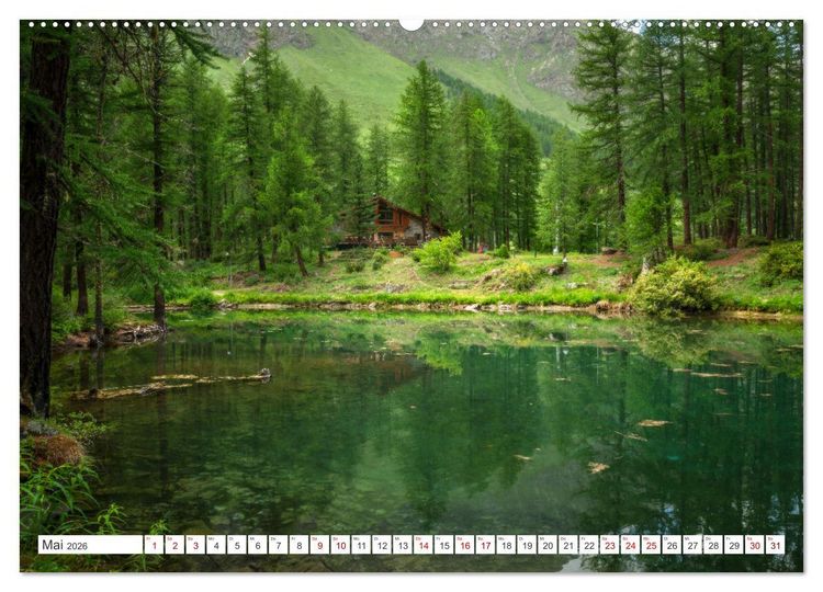 Produktbild: Natur im Aostatal (Wandkalender 2026 DIN A2 quer), CALVENDO Monatskalender