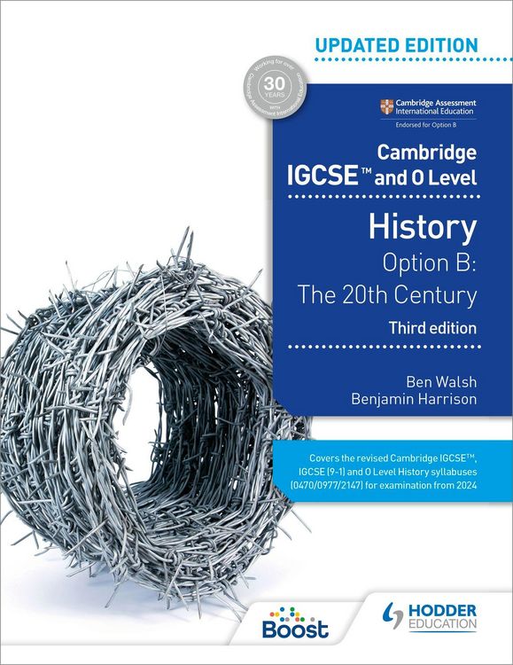 Produktbild: Cambridge IGCSE and O Level History 3rd Edition: Option B: The 20th century