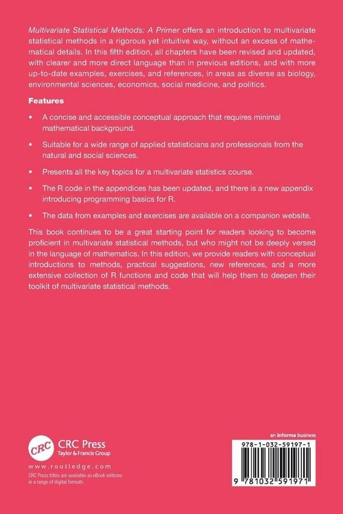 Produktbild: Multivariate Statistical Methods