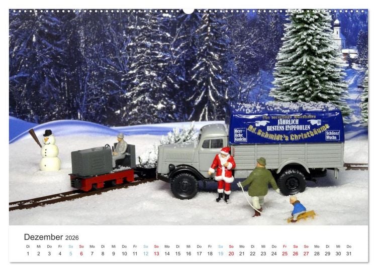 Produktbild: Modellbahnen aus aller Welt - H0, N, Z (Wandkalender 2026 DIN A2 quer), CALVENDO Monatskalender