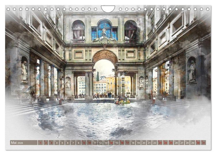 Produktbild: Florenz Hauptstadt der Toskana (Wandkalender 2026 DIN A4 quer), CALVENDO Monatskalender