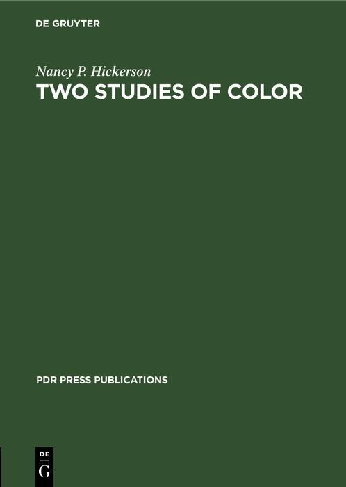 Produktbild: Two Studies of Color